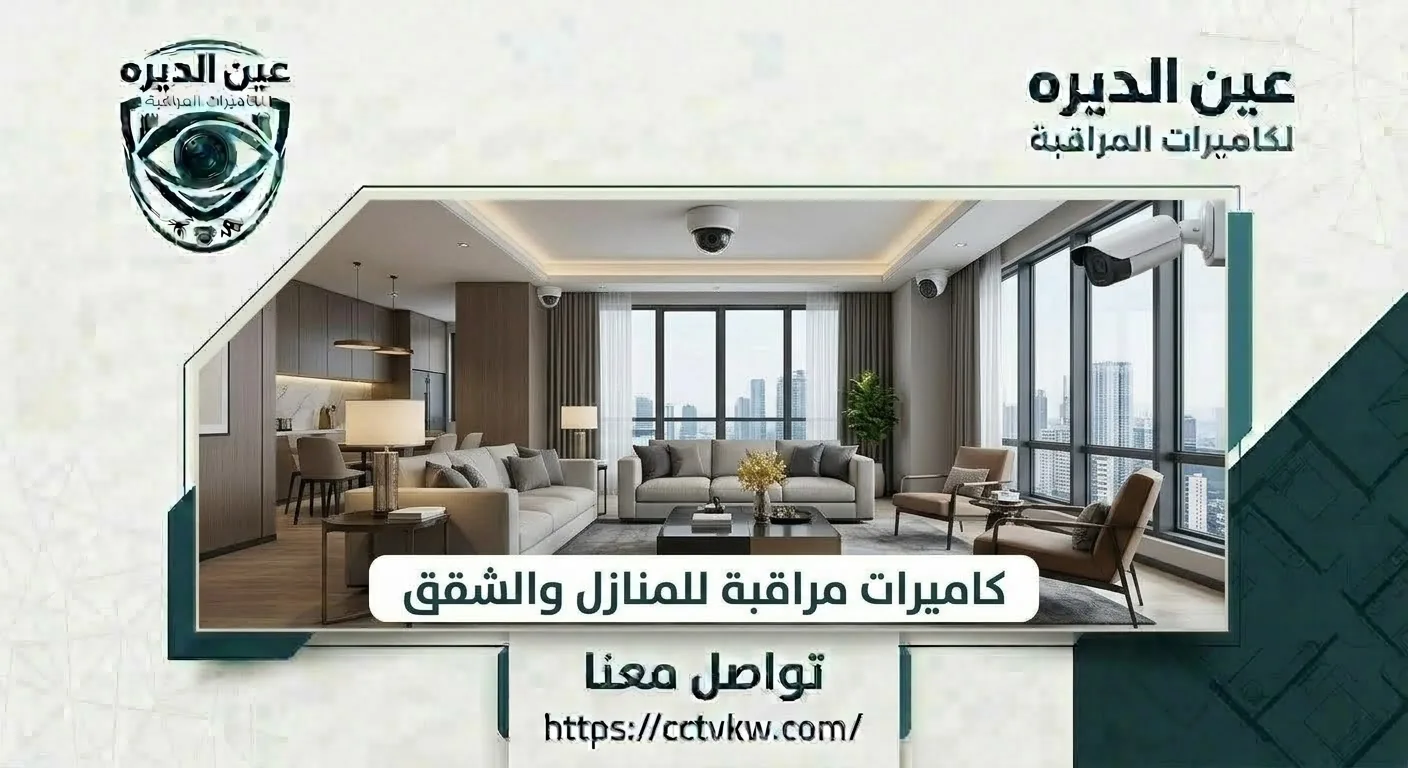 Indoor security cameras in a modern apartment living room