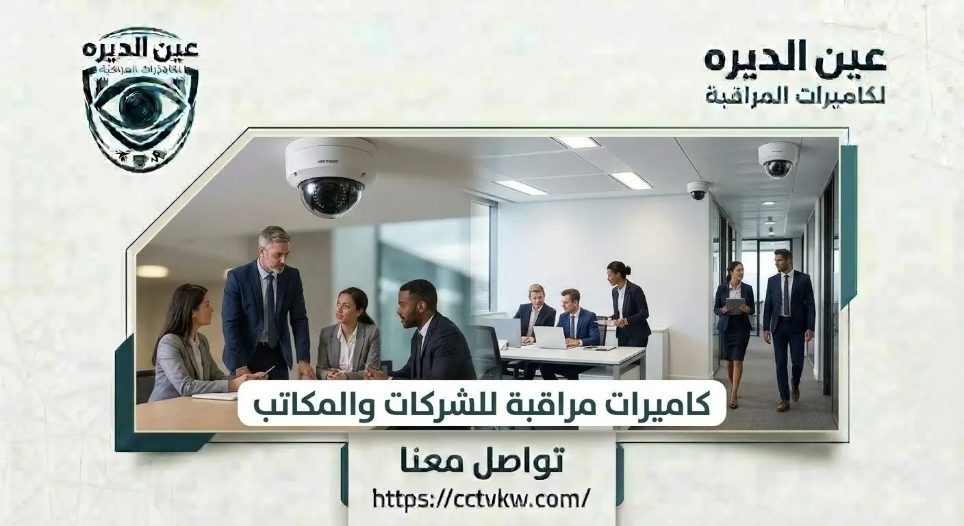 Ceiling security cameras in corporate offices and corridors